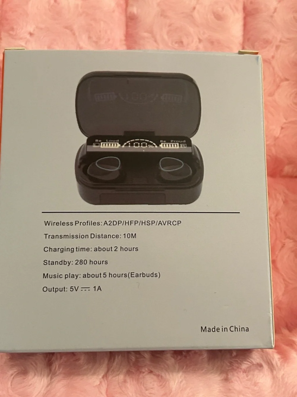M10 V5.3 Wireless Earbuds - Blue